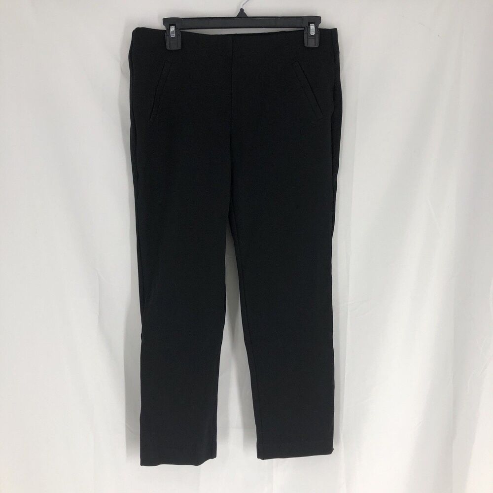 Chico's Pull On Pants Women's Size .5 Petite Ankle Stretch Black Ponte Comfort
